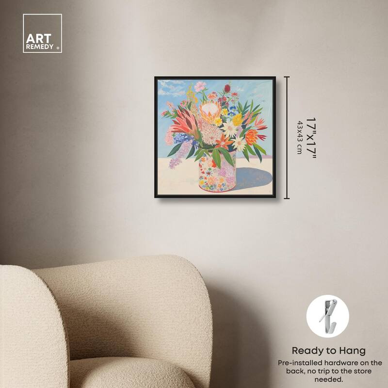 Floral Tin Canvas by Art Remedy