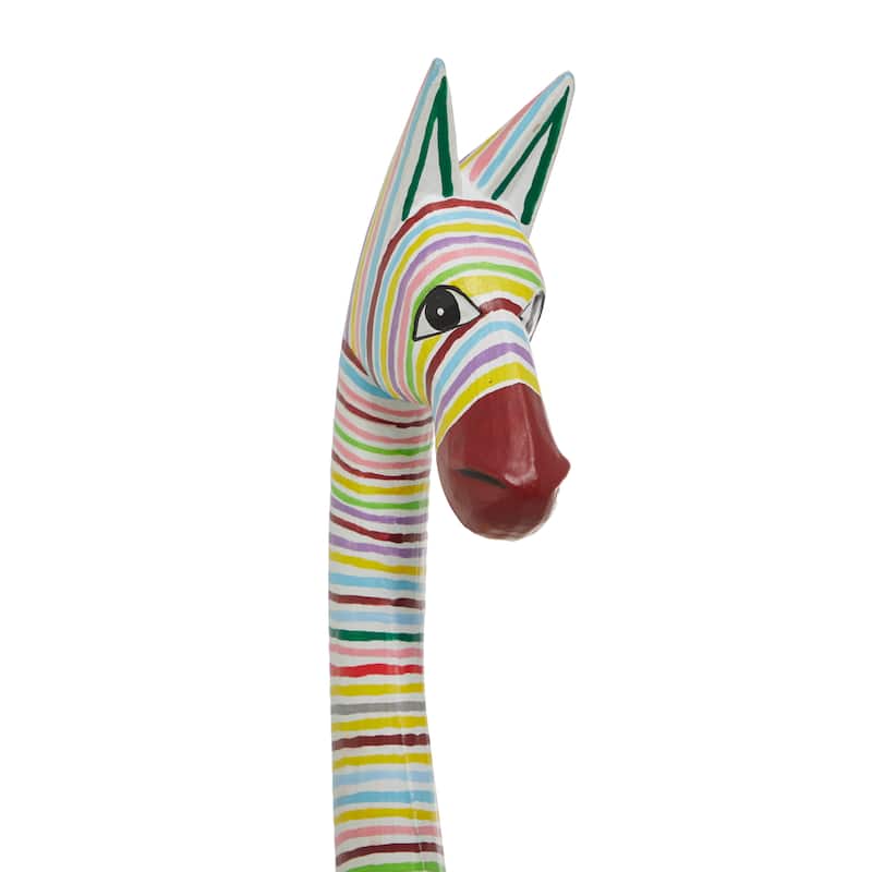 Multi Colored Wood Handmade Various Animals Sculpture