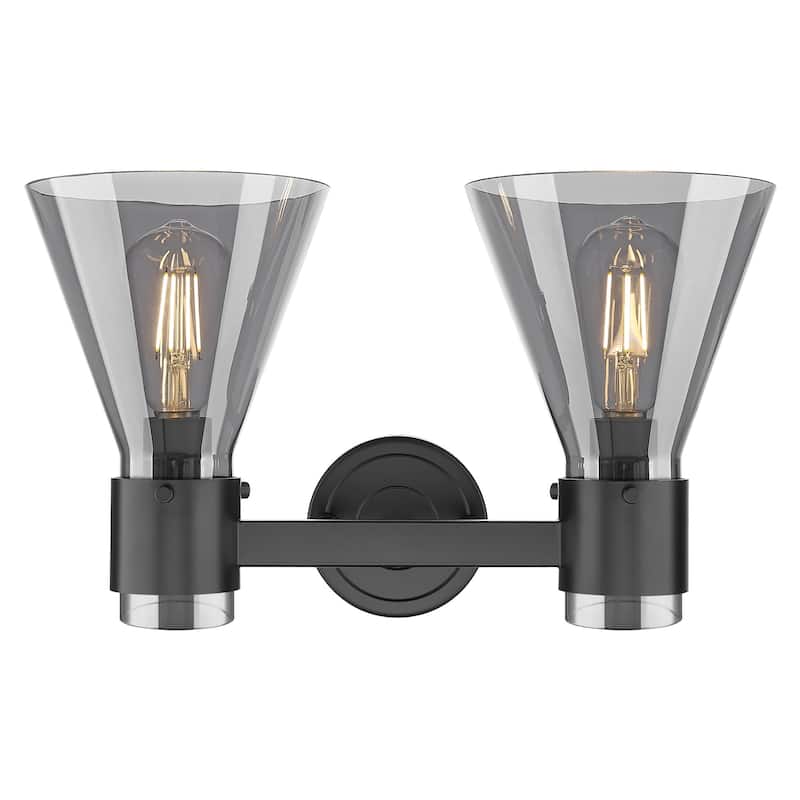 Innovations Lighting 464-2W-G464C-7SM Lawton Cone 2 Light 16" Wide