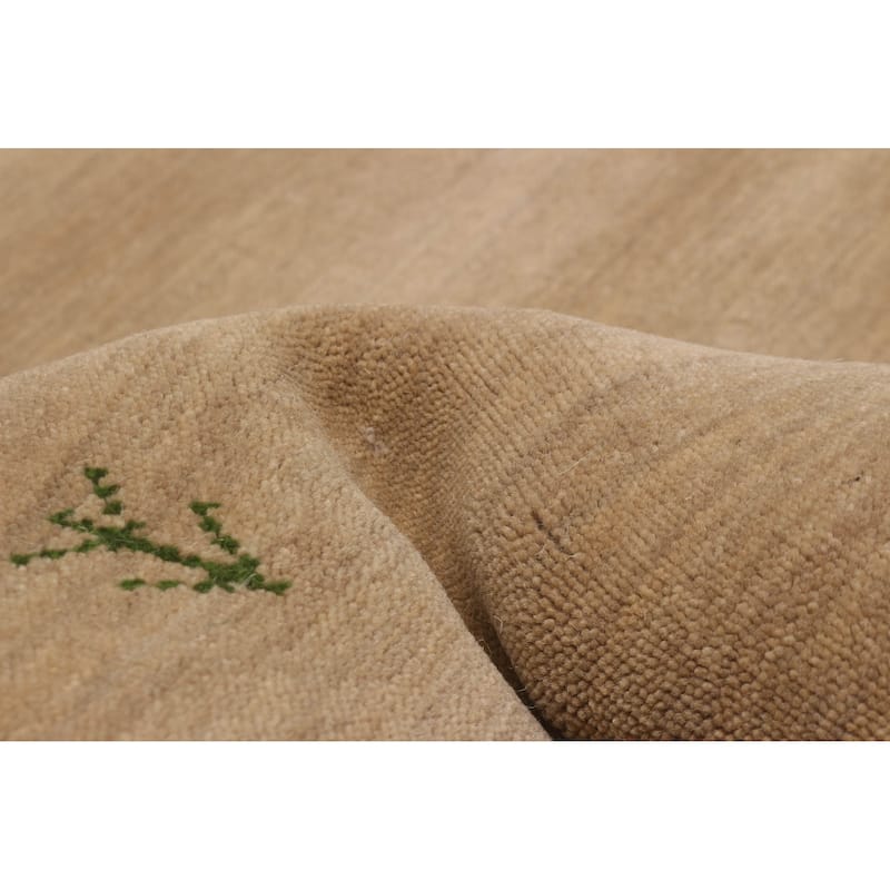 Kashkuli Gabbeh Beige Rug 2'7" x 11'3" - 2'7 x 11'3