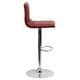 preview thumbnail 88 of 111, Modern Vinyl Stitch Back Adjustable Height Barstool - 16"W x 19"D x 35" - 44"H