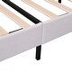 preview thumbnail 20 of 20, Stylish Queen Upholstered Platform Bed with Floral Velvet Headboard, 660 lbs Capacity