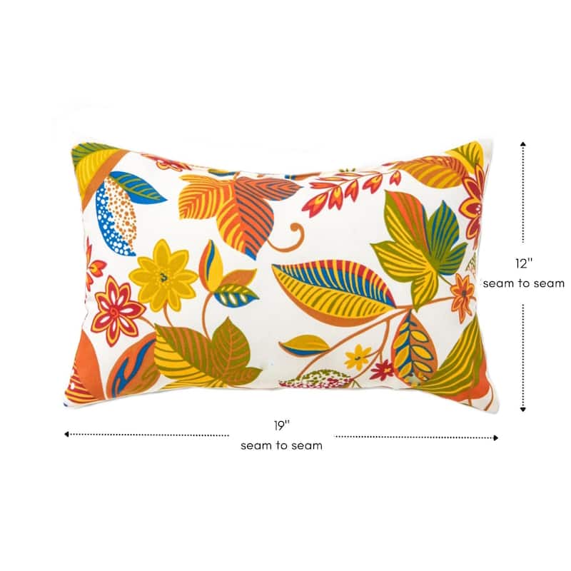 Esprit Floral 19x12-inch Rectangular Outdoor Accent Pillows (Set of 2)