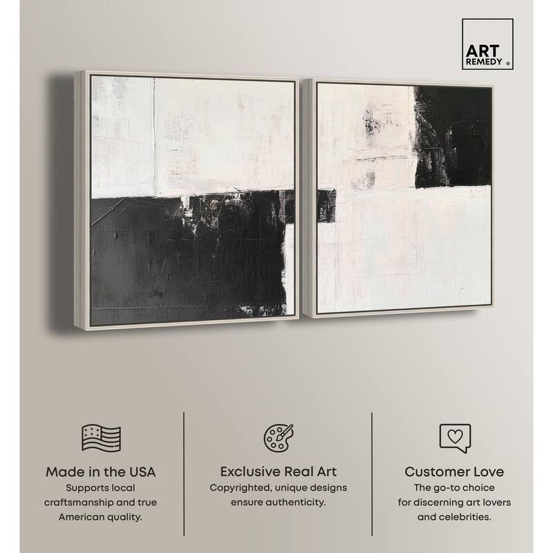 Shattered Symmetry II Canvas Set of 2 by Art Remedy