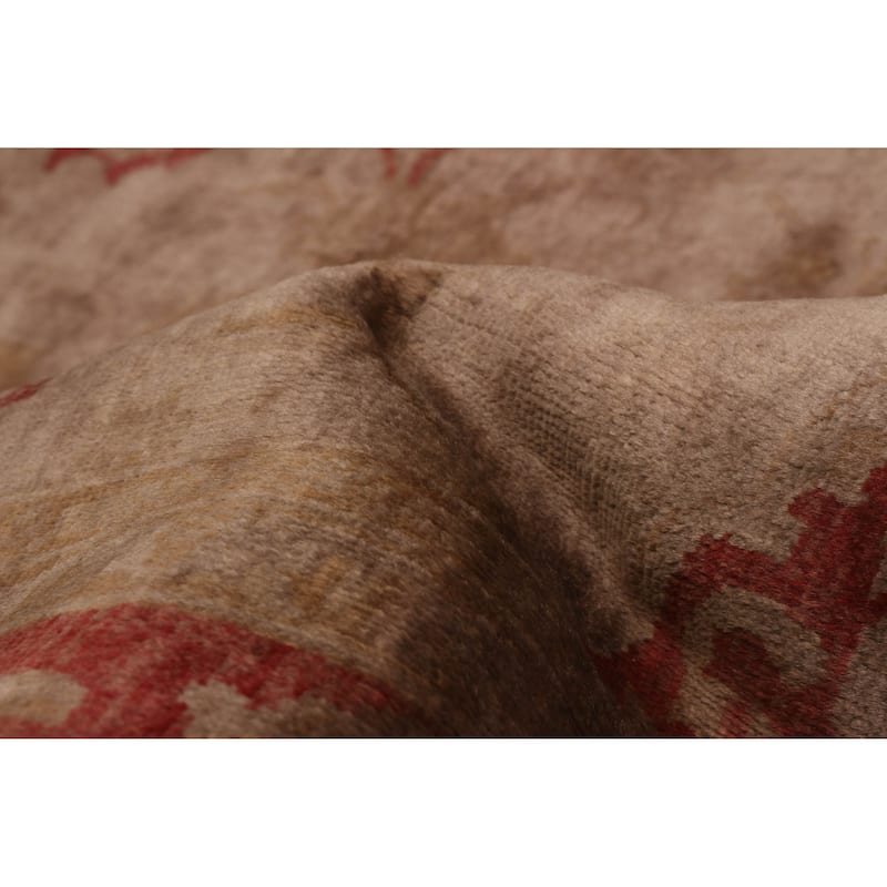 ECARPETGALLERY Hand-knotted Vibrance Brown Wool Rug - 5'11 x 8'7