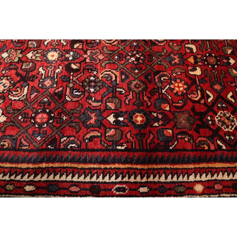 ECARPETGALLERY Hand-knotted Andelz Red Wool Rug - 3'4 x 10'2