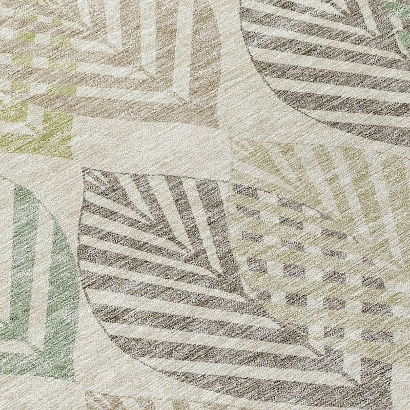 HomeRoots Floral Transitional Rectangle Outdoor Rug
