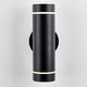 preview thumbnail 3 of 5, Artika 13" Outdoor Cylinder Wall Light Fixture, Black