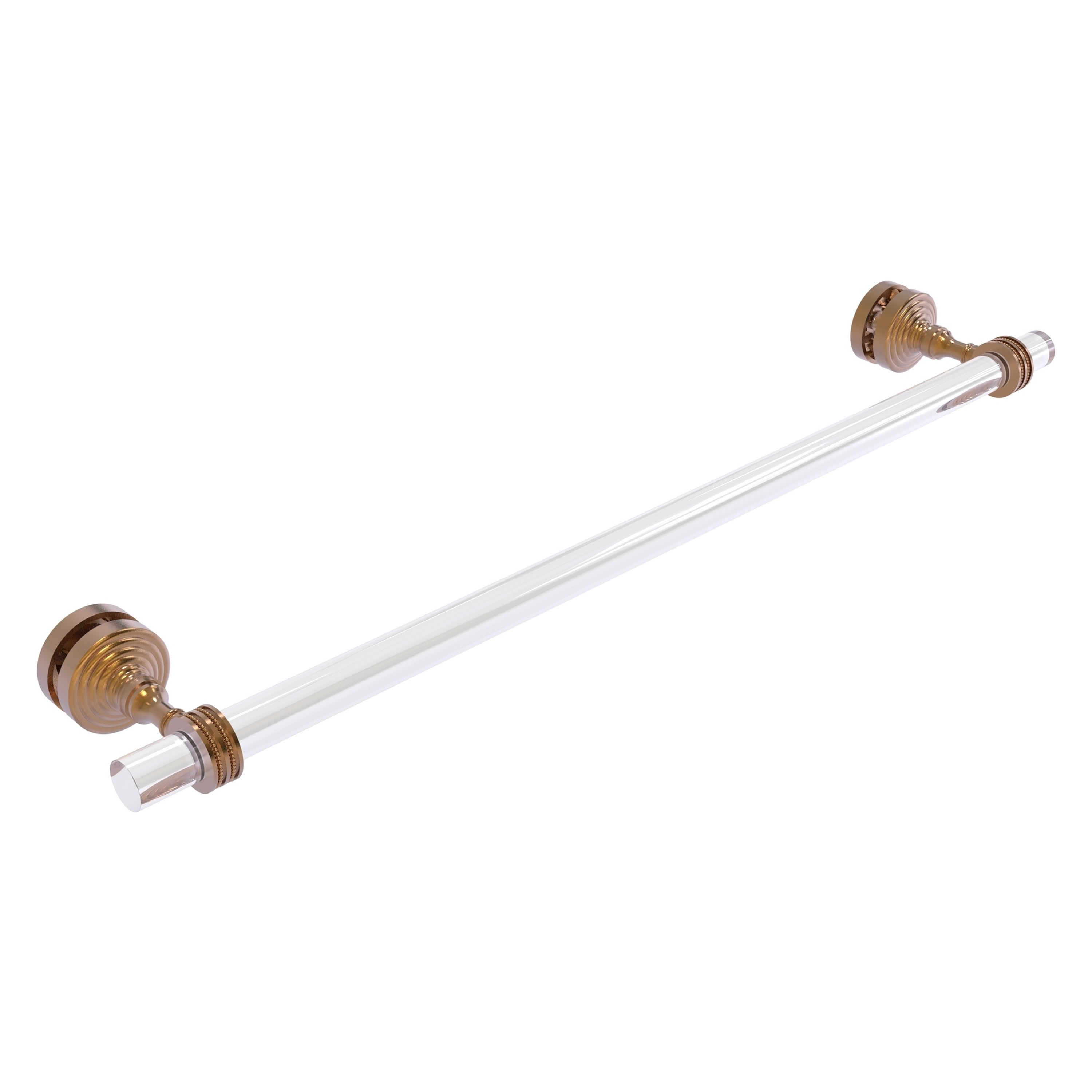Allied Brass Pacific Grove Collection 18 Inch Shower Door Towel Bar with Dotted Accents