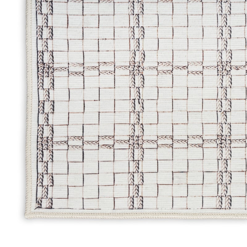 Nourison Washables Indoor Geometric Area Rug