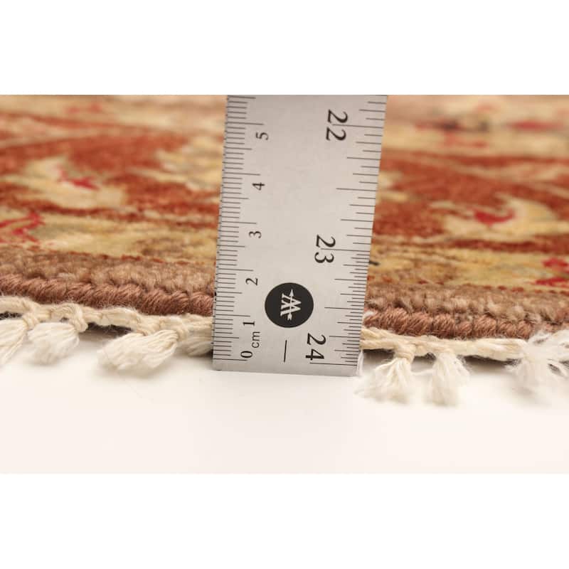ECARPETGALLERY Hand-knotted Jamshidpour Brown Wool Rug - 4'0 x 4'0