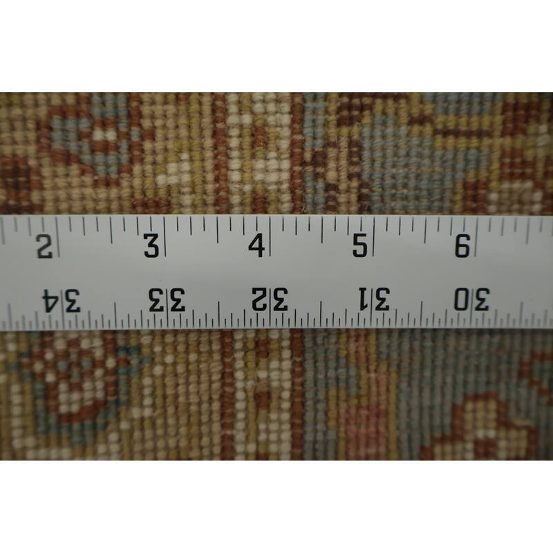 Hand Knotted Oriental 100% Wool Carpet Traditional Floral Navy Blue & Blues Ziegler Area Rug - 3' 10'' X 2' 0''