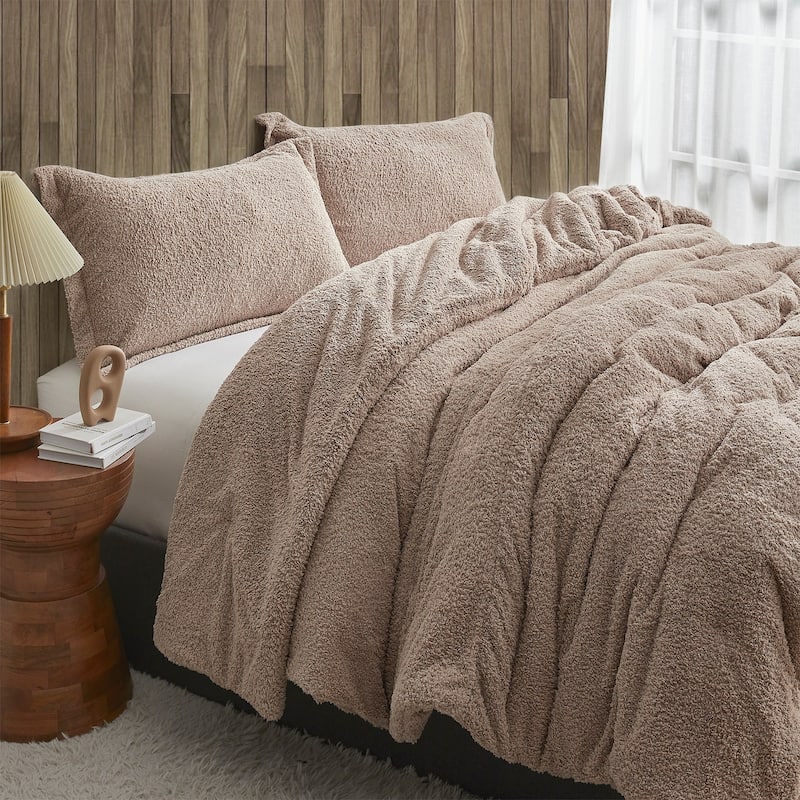 My Childhood Teddy Bear - Coma Inducer® Oversized Comforter Set - Taupe Brown