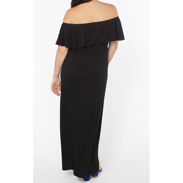 evans black maxi dress