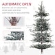 preview thumbnail 21 of 21, HOMCOM 6ft Nordic Pine Artificial Christmas Tree with 795 Snow Flocked Tips, Foldable Metal Stand, Easy Assembly