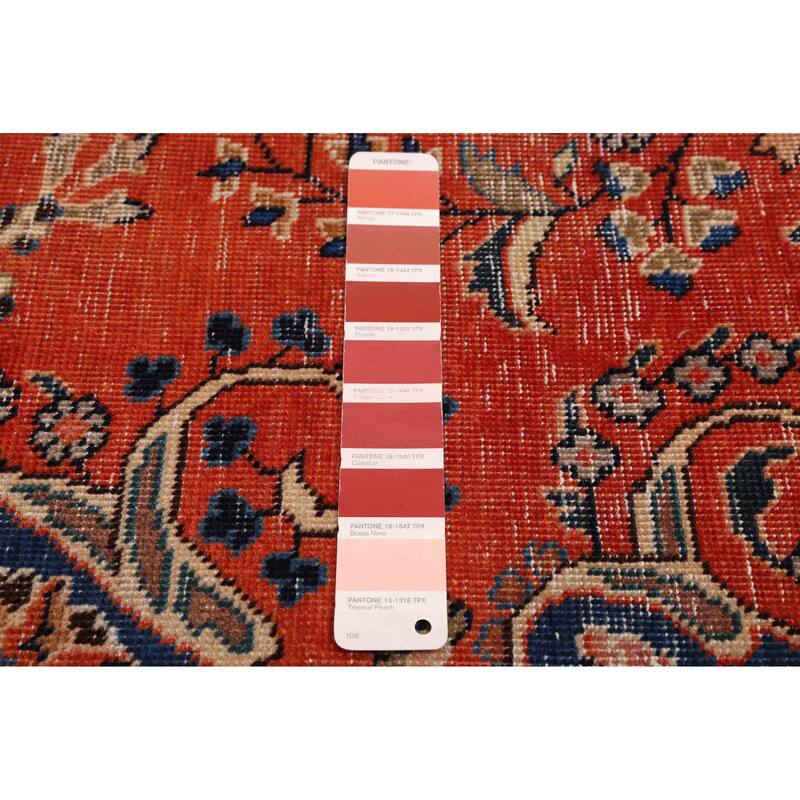 ECARPETGALLERY Hand-knotted Antalya Vintage Dark Copper Wool Rug - 9'4 x 12'10