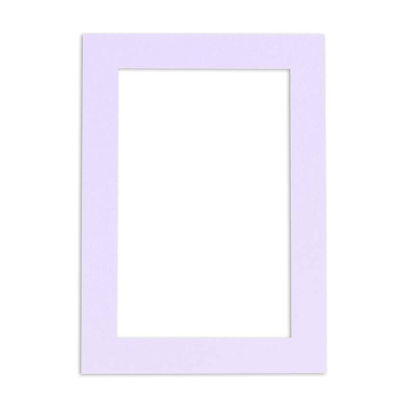 Pack of TEN 12x24 Mats Bevel Cut for 10x20 Photos - Acid Free Light Purple Precut Matboards For Pictures, Photos, Framing