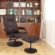 preview thumbnail 5 of 5, Recliner Chair 360 Degree Swivel PU Leather Chair with Footrest