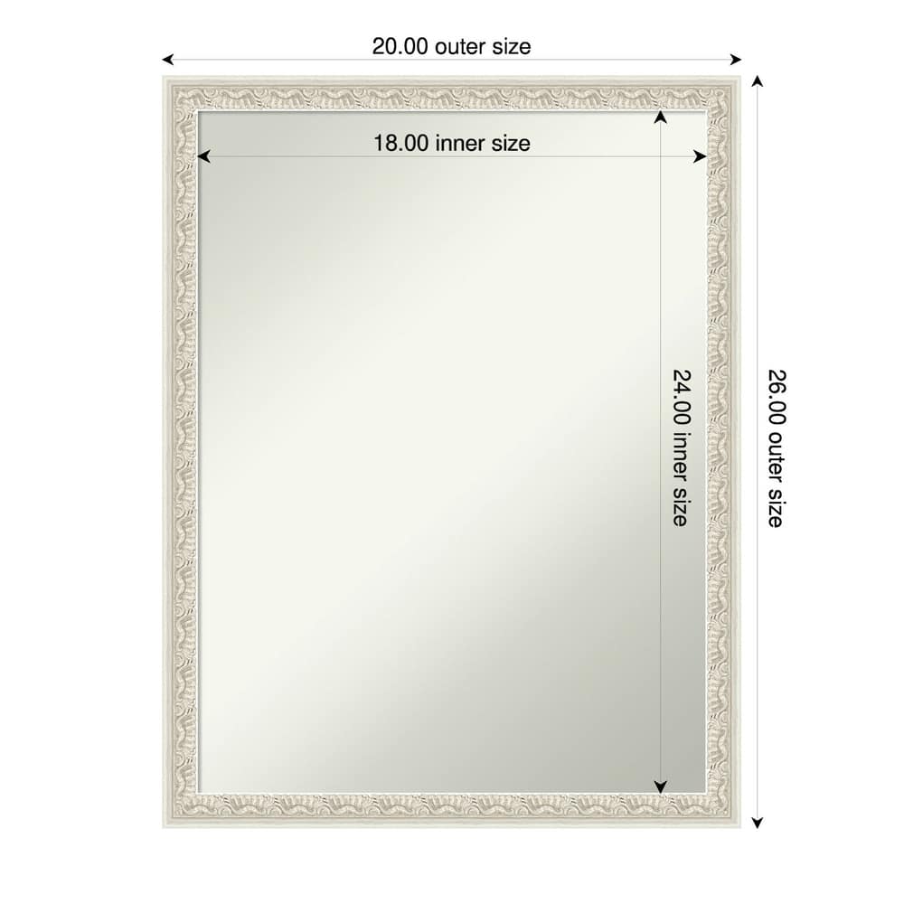 Bethany Non-Beveled Wood Framed Bathroom Vanity Wall Mirror