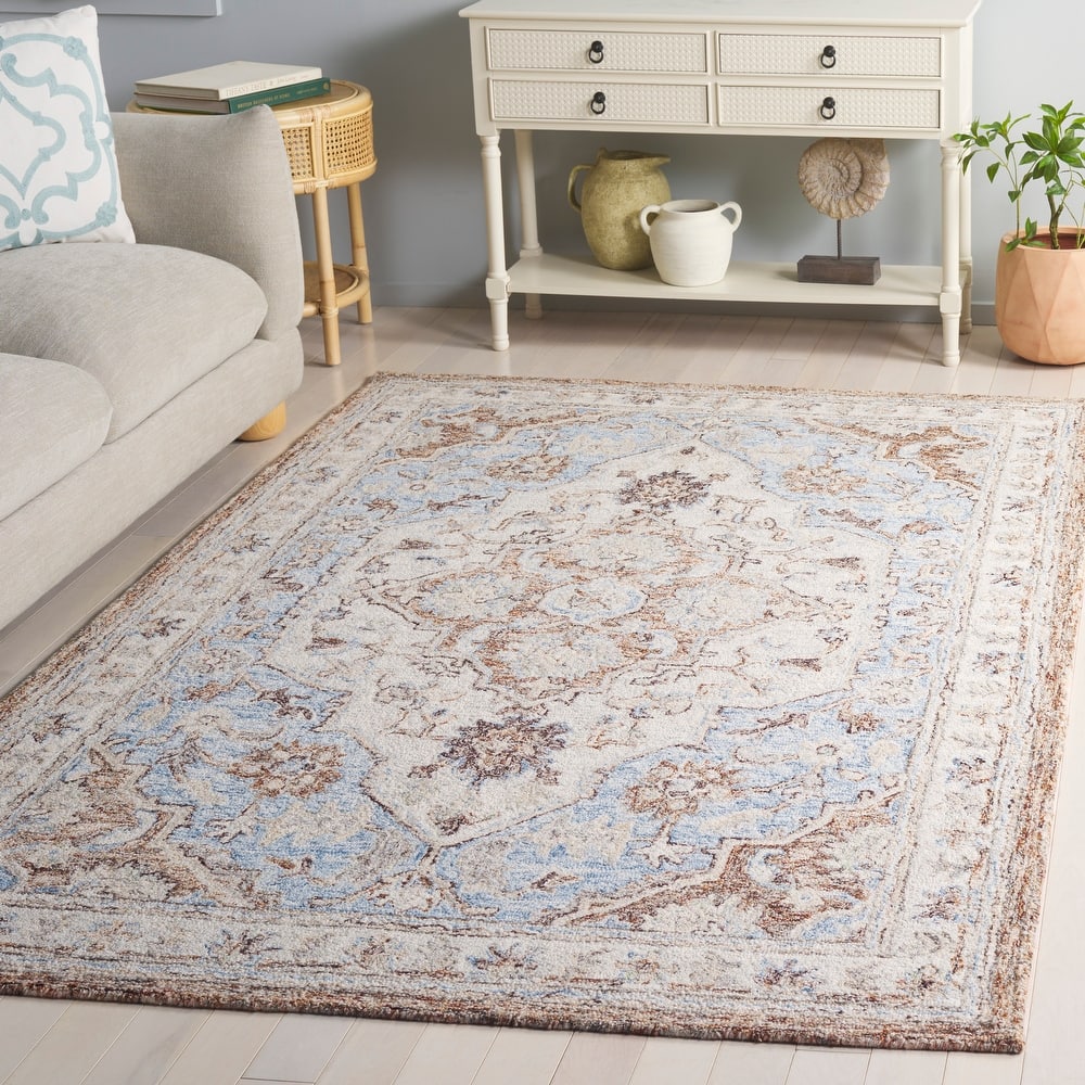 SAFAVIEH Handmade Metro Feta Wool Rug