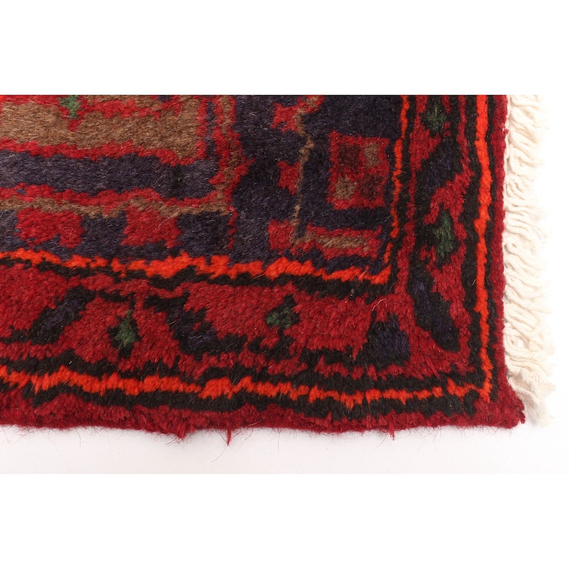 ECARPETGALLERY Hand-knotted Anadol Red Wool Rug - 4'2 x 7'1