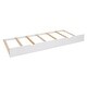 preview thumbnail 7 of 7, Queen Platform Bed Frame w/ Cabinet, Socket and Trundle Bed, White