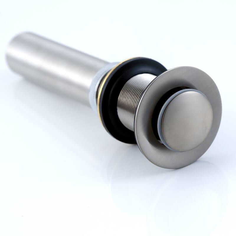 Luxier DS03-T Bathroom Sink Push Pop-Up Drain Stopper with No Overflow