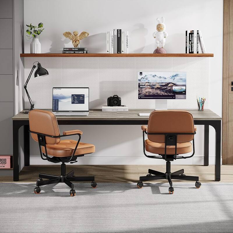 78.7" Extra Long Computer Desk/Table, Work Desk, Double Workstation Desk for Home Office