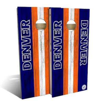 Denver Football Outdoor Cornhole Board Set