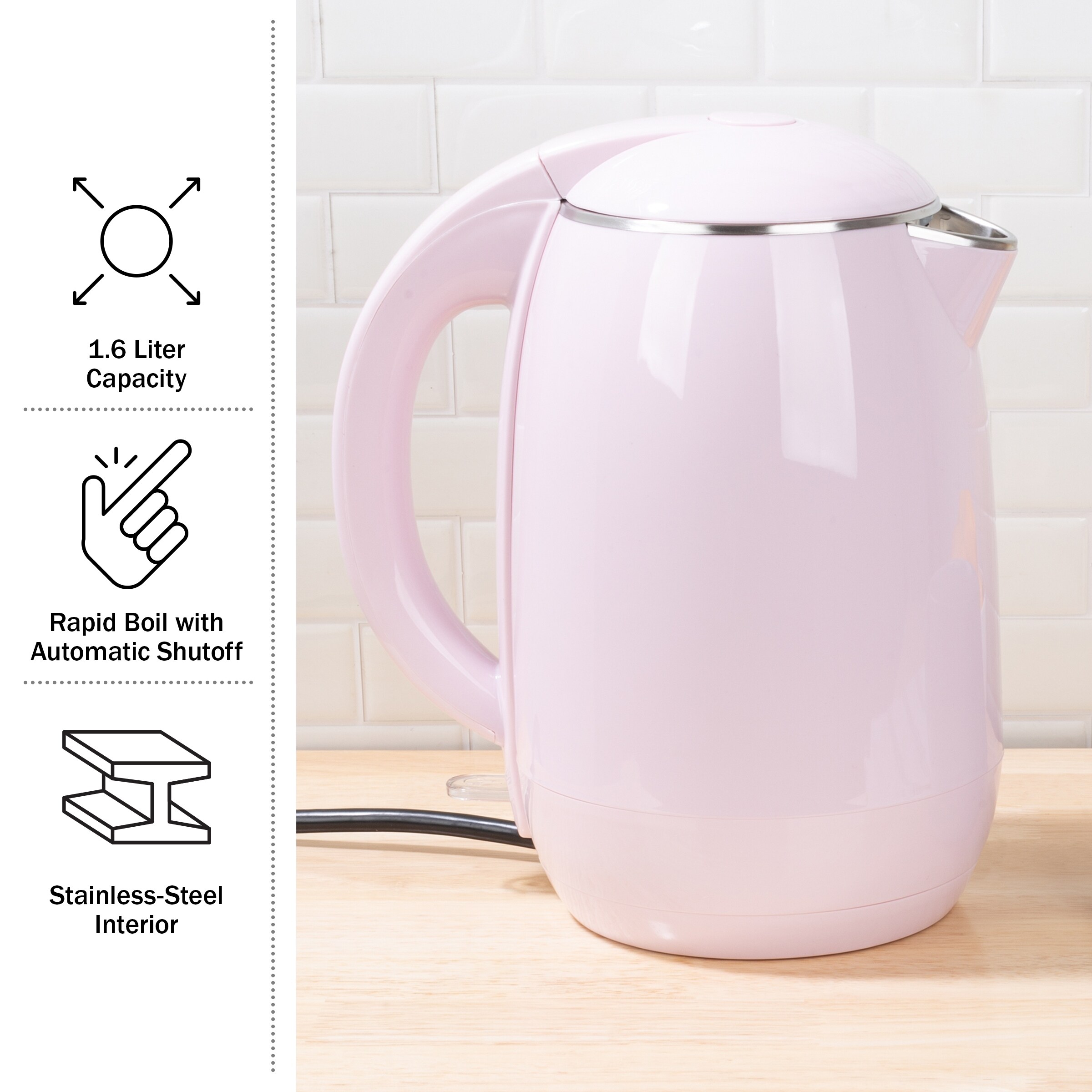 Electric Kettle - Auto-Off Rapid Boil Water Heater by Classic Cuisine - On  Sale - Bed Bath u0026 Beyond - 36758910