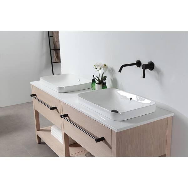 Glamorous wooden whitewash bathroom vanity : usd