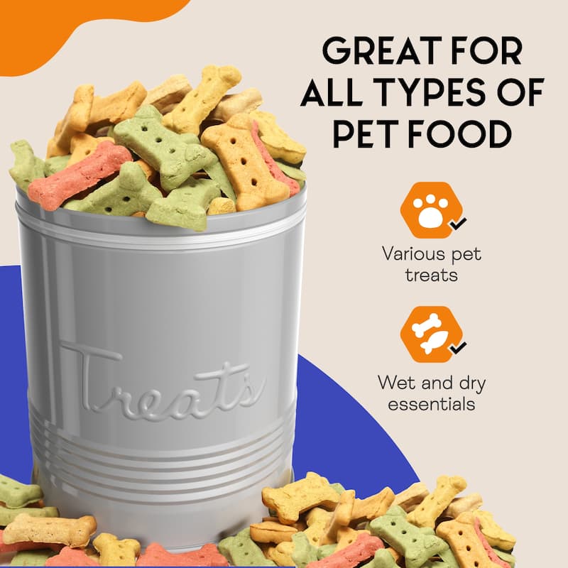 Amici Home Retro Treats Storage Canister With Lid for Pet Food