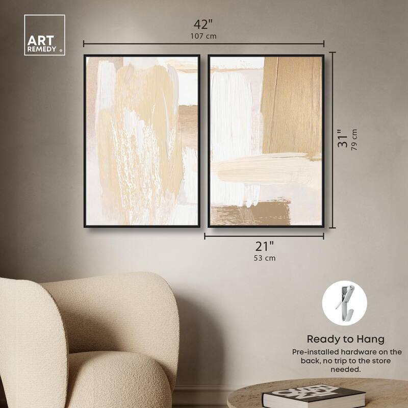 Tactile Textures II Canvas Set of 2 by Art Remedy