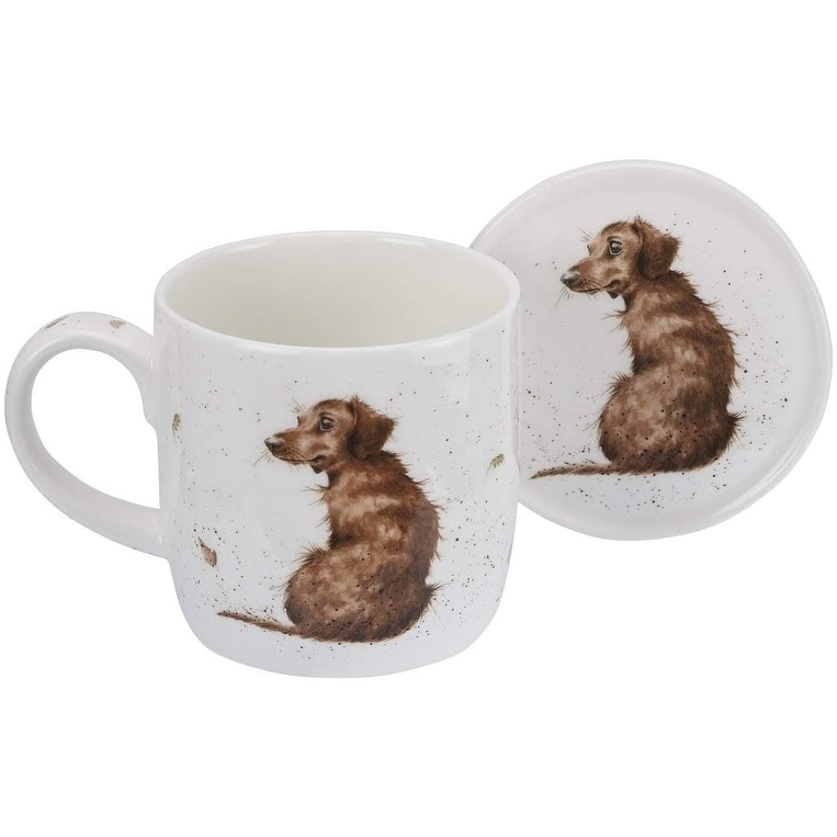 Royal Worcester Wrendale Designs Mug and Coaster Set Assorted Animal