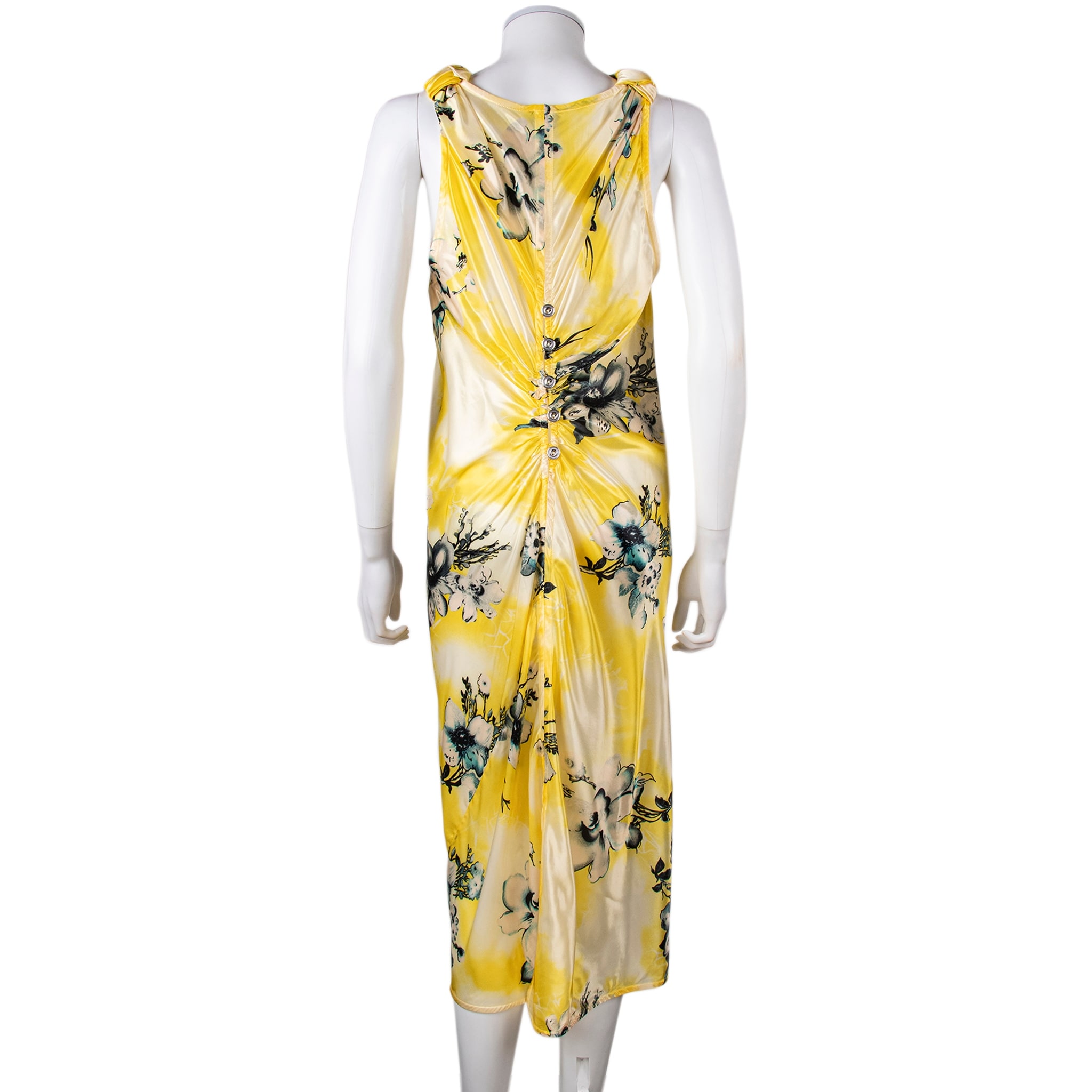 bottega veneta gold dress Bottega-Veneta-Floral-Satin-Dress.jpg Color:Red