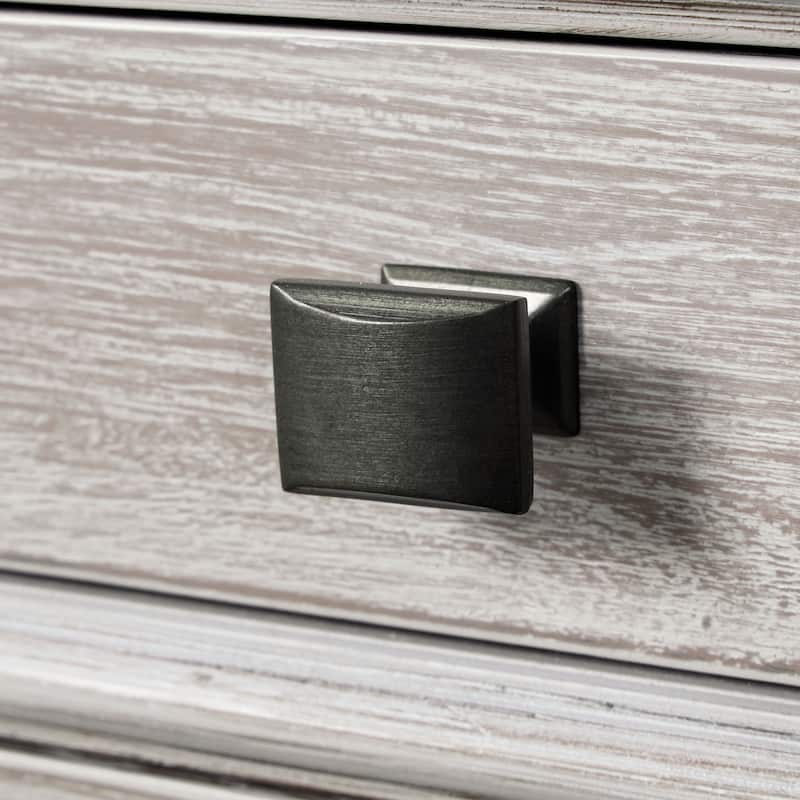 Furniture of America Eleanor Modern Rustic 2-Piece Weathered Grey Wood Panel Bedroom Set with Dentil Molding