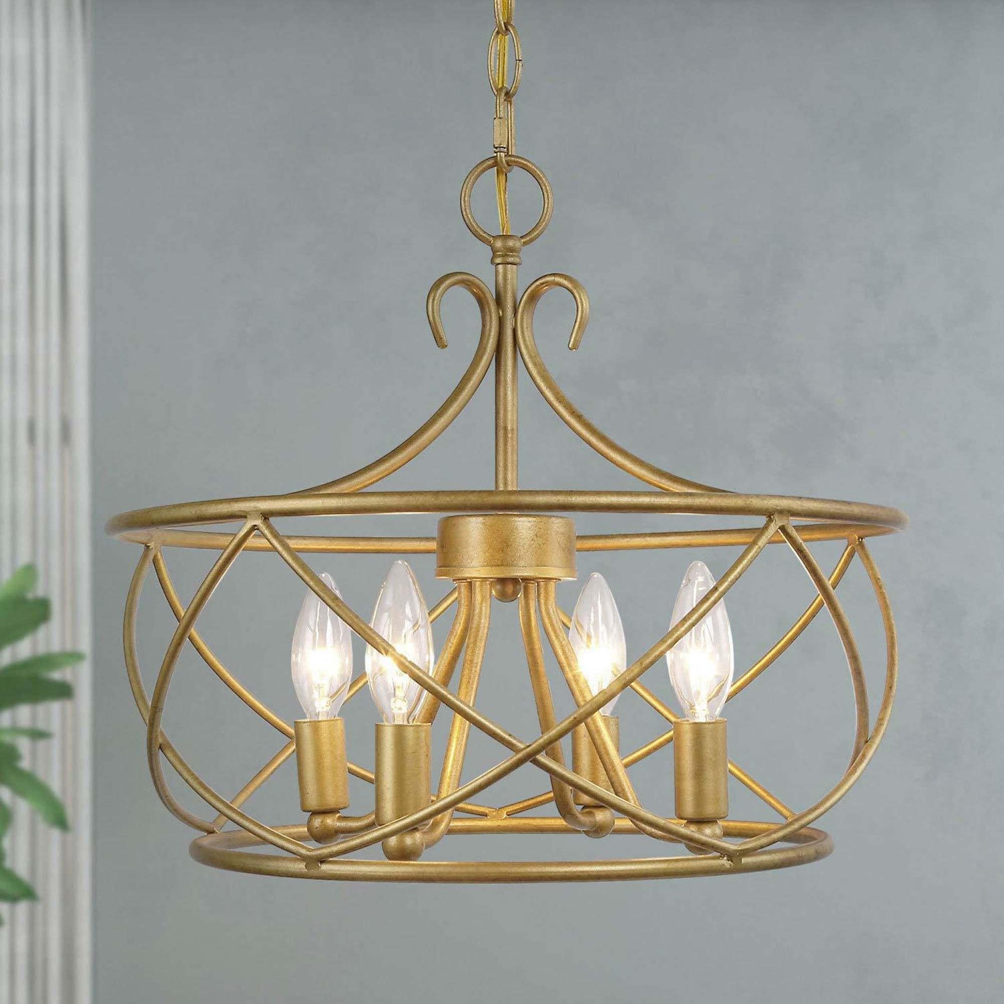 modern drum chandelier
