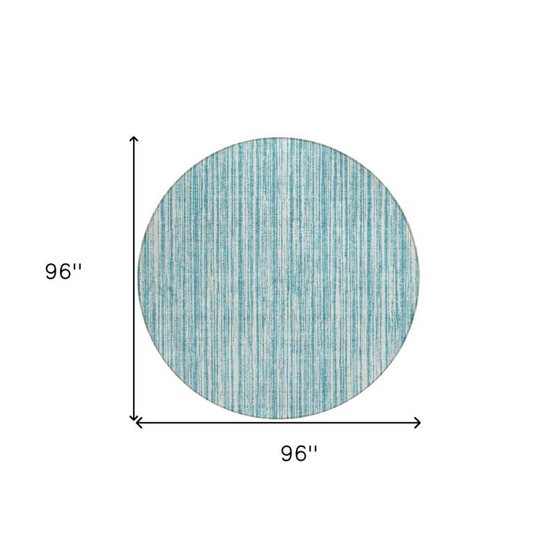HomeRoots Striped Transitional Rectangle Outdoor Rug