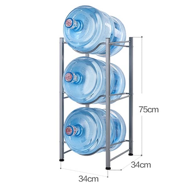 3-Tier Water Rack Stainless Steel Heavy Duty Water Cooler Jug Rack ...