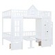 preview thumbnail 9 of 37, Impression & Beautiful Full-Over-Full Bunk Bed with Changeable Table,Elegant Children Bed