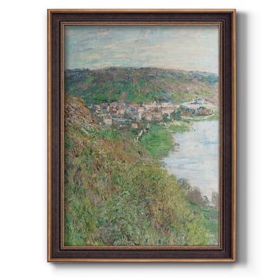 View of Vétheuil Premium Framed Canvas- Ready to Hang
