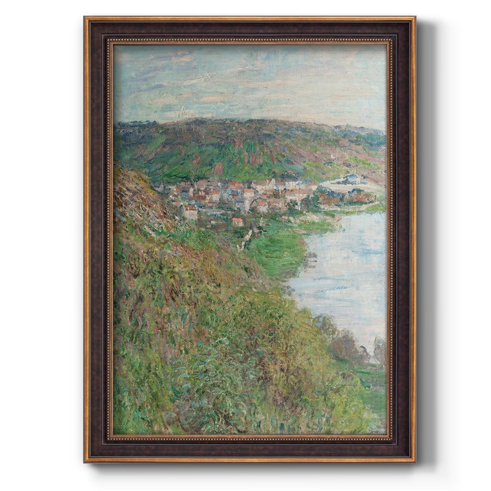 View of Vétheuil Premium Framed Canvas- Ready to Hang