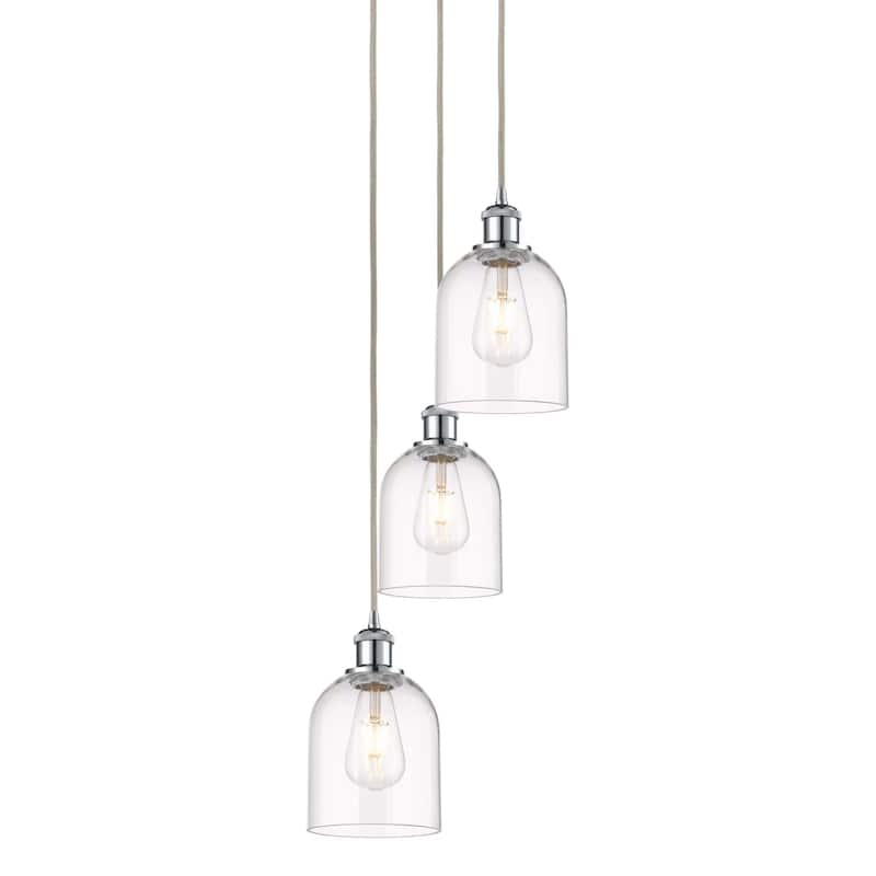 Innovations Lighting 113B-3P-30-12 Bella Pendant Bella 3 Light 12" - Polished Chrome / Clear