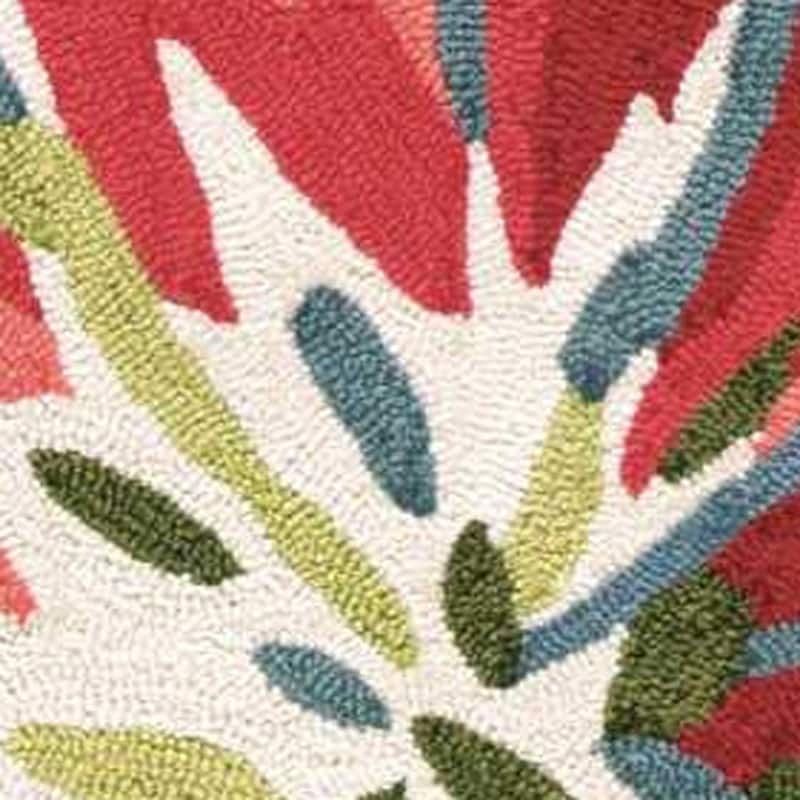 Gavu Floral Traditional Stain Resistant Area Rug By HomeRoots - 66' X '42' X '0.25