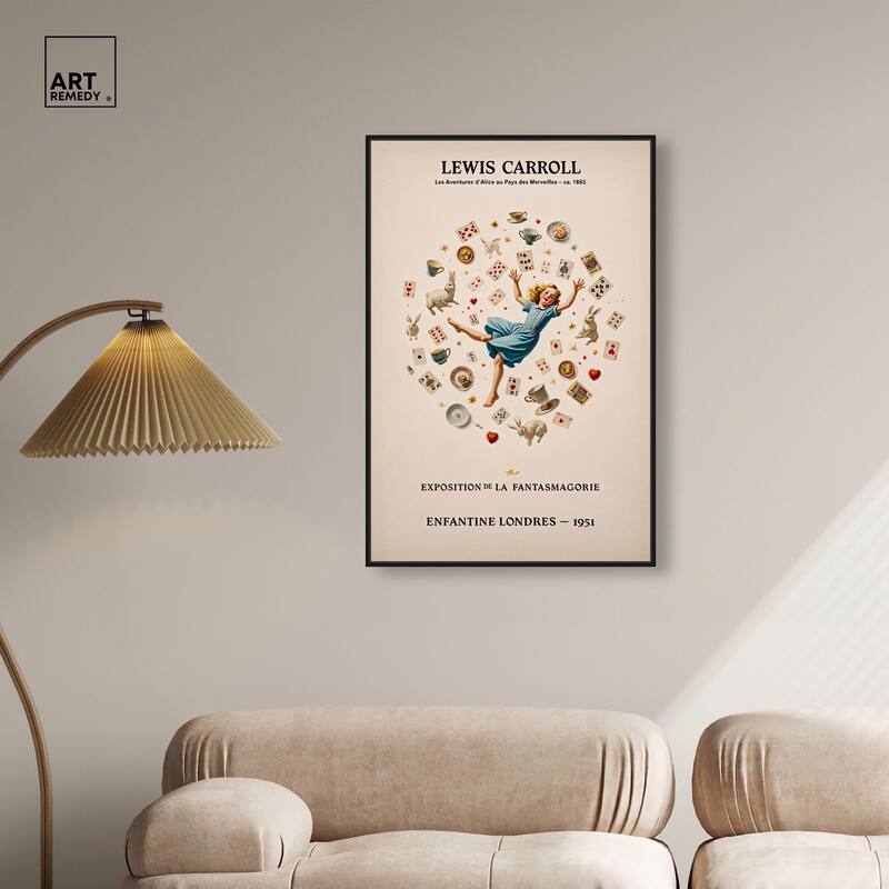 Carroll's Alice in Motion Canvas by Art Remedy