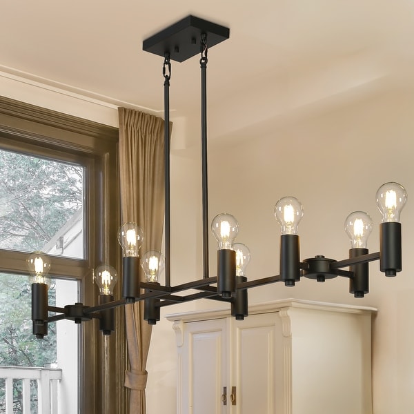 Exposed bulb chandelier outlet