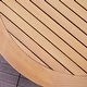 preview thumbnail 4 of 5, Cambridge Casual Leon Teak Outdoor Patio Round Coffee Table