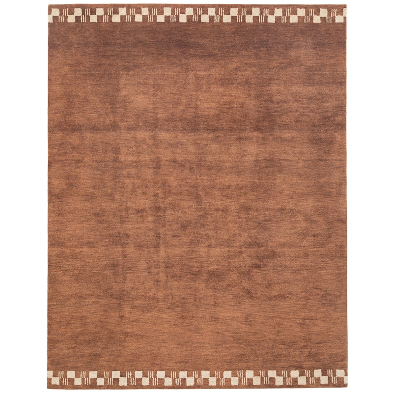 Terra by Obeetee Reverie Nora Rust Rug - Straw Stripe - 3' x 5'