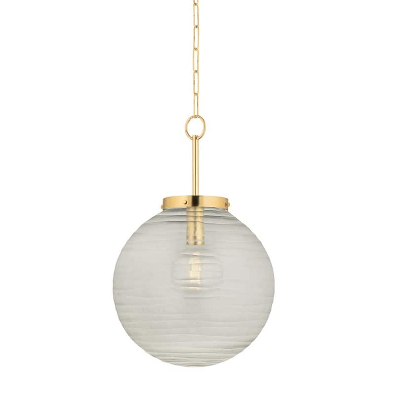 Hudson Valley Lighting 9917 Falls Mills 16" Wide Pendant - Aged Brass