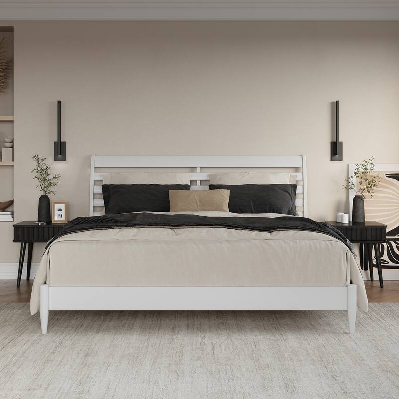 Savannah Solid Wood Low Profile Platform Bed